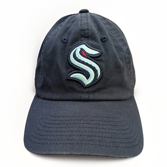 American Needle Other - American Needle Mens Navy NHL Seattle Kraken Adjustable Strapback Hat Cap